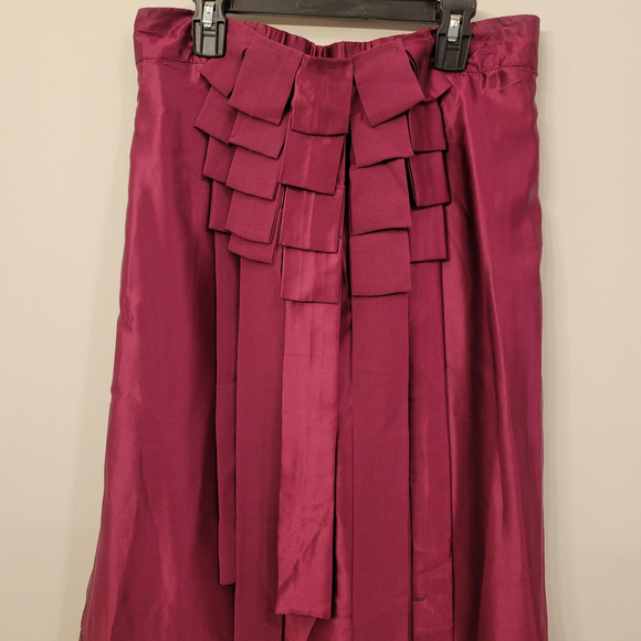 French Connection Silk Maroon Sleeveless Dress Size 2 - Picture 2 of 5